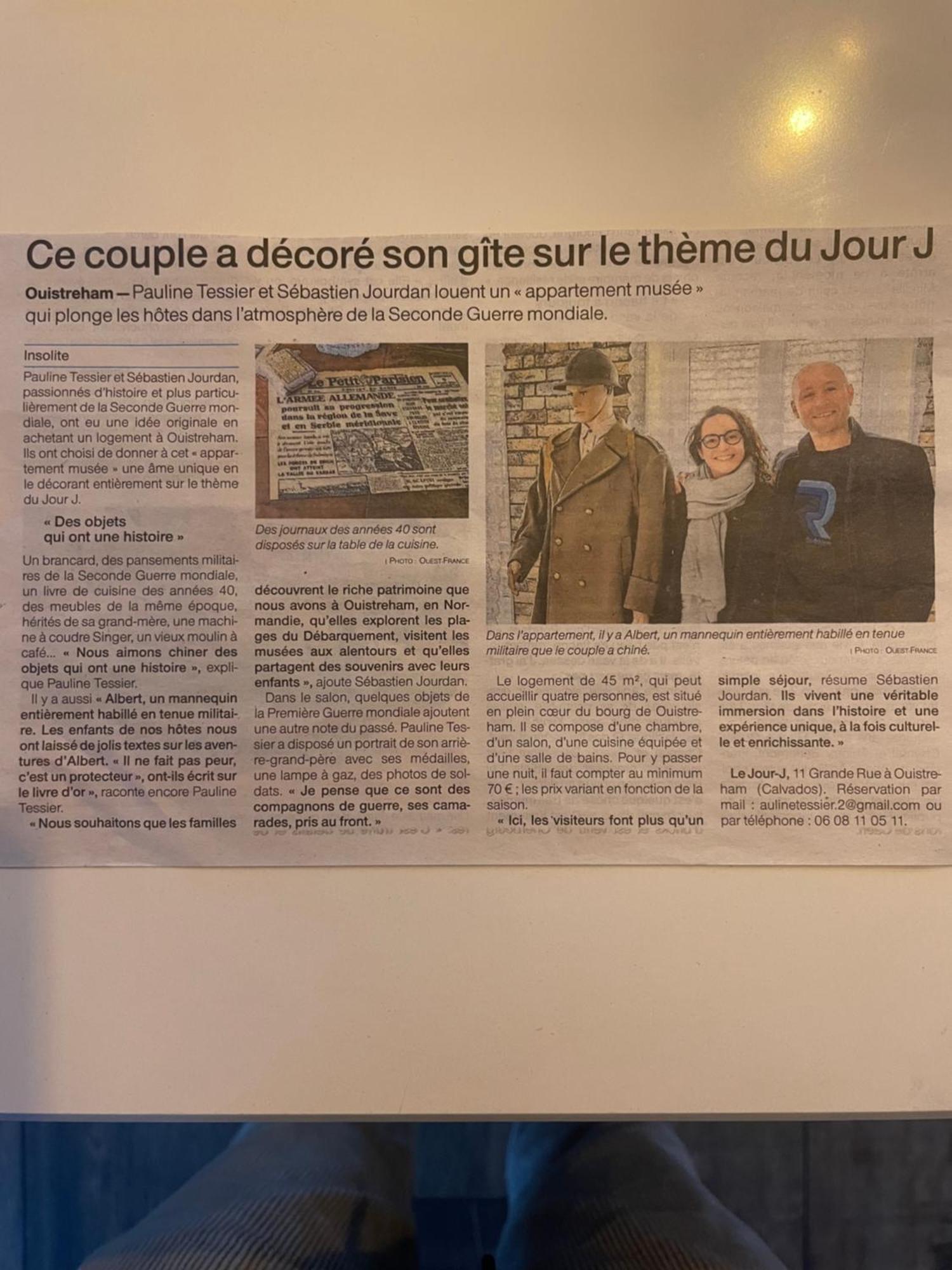 Appartement Musee Le Jour-J Ouistreham Luaran gambar